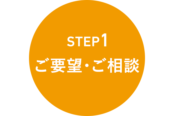 STEP1 ご要望・ご相談