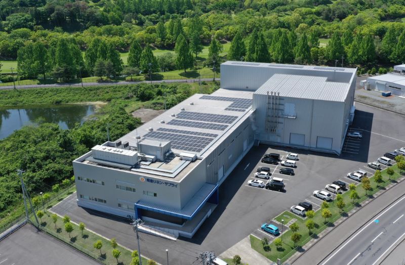 佐野工場の屋根上発電施設